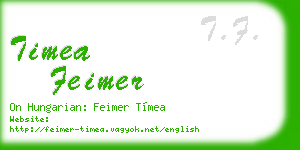 timea feimer business card